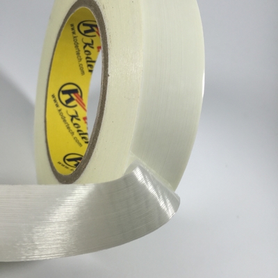 ペット基質および補強されたポリエステル線維の糸が付いている1.02 Mの幅透明な高接着剤の両面テープ