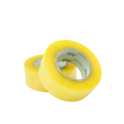 48mm Width Transparent Yellow Bopp Packing Tape  Carton Sealing Film Making Tape Durable