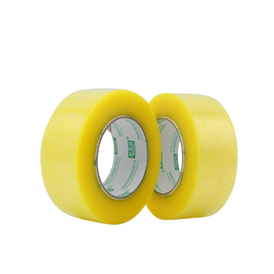 48mm Width Transparent Yellow Bopp Packing Tape  Carton Sealing Film Making Tape Durable