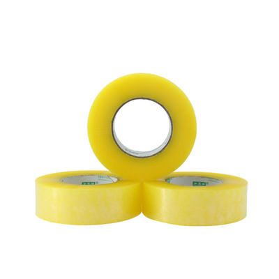 48mm Width Transparent Yellow Bopp Packing Tape  Carton Sealing Film Making Tape Durable